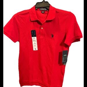 U.S. Polo Assn. Men's Bright Red Polo